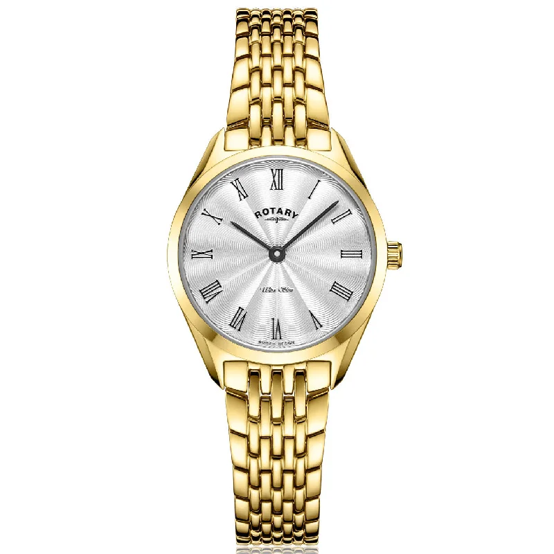 Watches with Matte Finish Cases for a Sophisticated LookRotary Ultra Slim Ladies Silver Watch LB08013/01