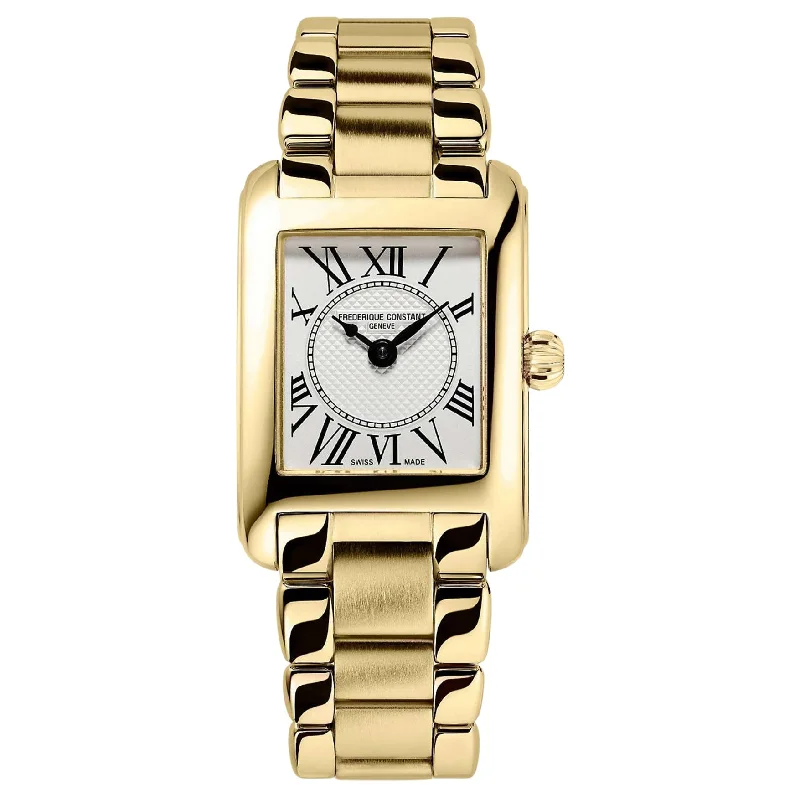 Watches with Luminous Markers for Night VisibilityFrederique Constant Ladies Deco Carree Gold Watch FC-200MC15B