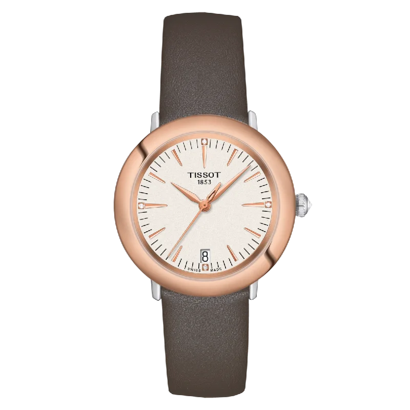 Watches with Silicone Straps for a Soft FeelTissot Glendora 18K Gold T929.210.46.266.00