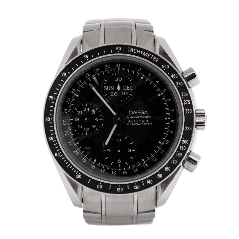 Watches with Multiple Time Zone DisplaysSpeedmaster Triple Calendar Chronograph Automatic Watch Stainless Steel 39