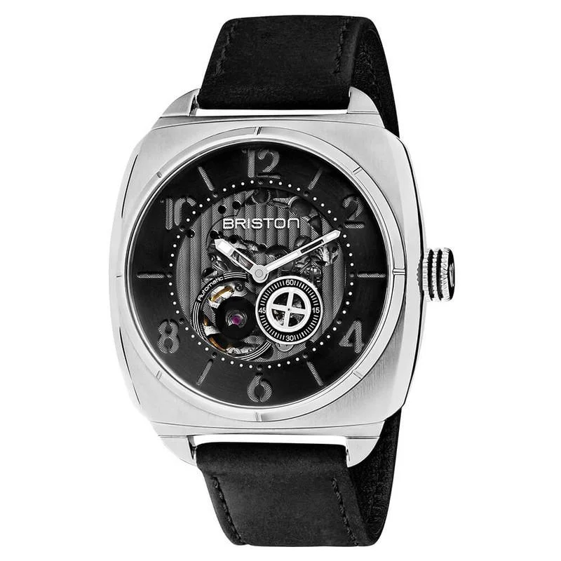 Watches with Engraved Dials for PersonalizationBriston Black Streamliner Skeleton Automatic Watch 201042.S.SK.1.CH