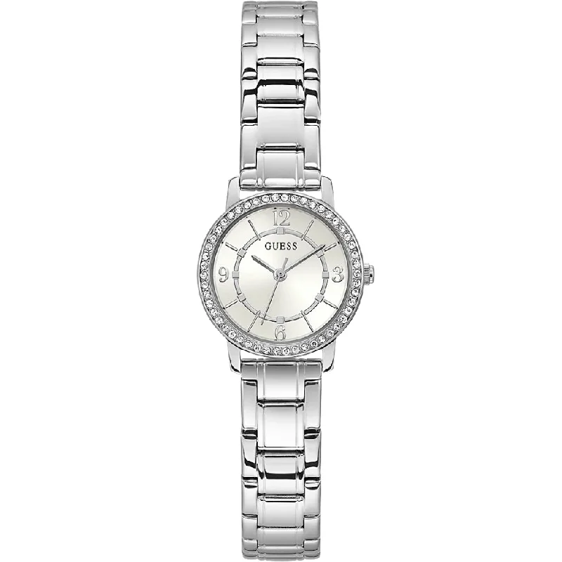 Watches with Braided Straps for a Handmade TouchGuess Melody Ladies Silver Watch GW0468L1