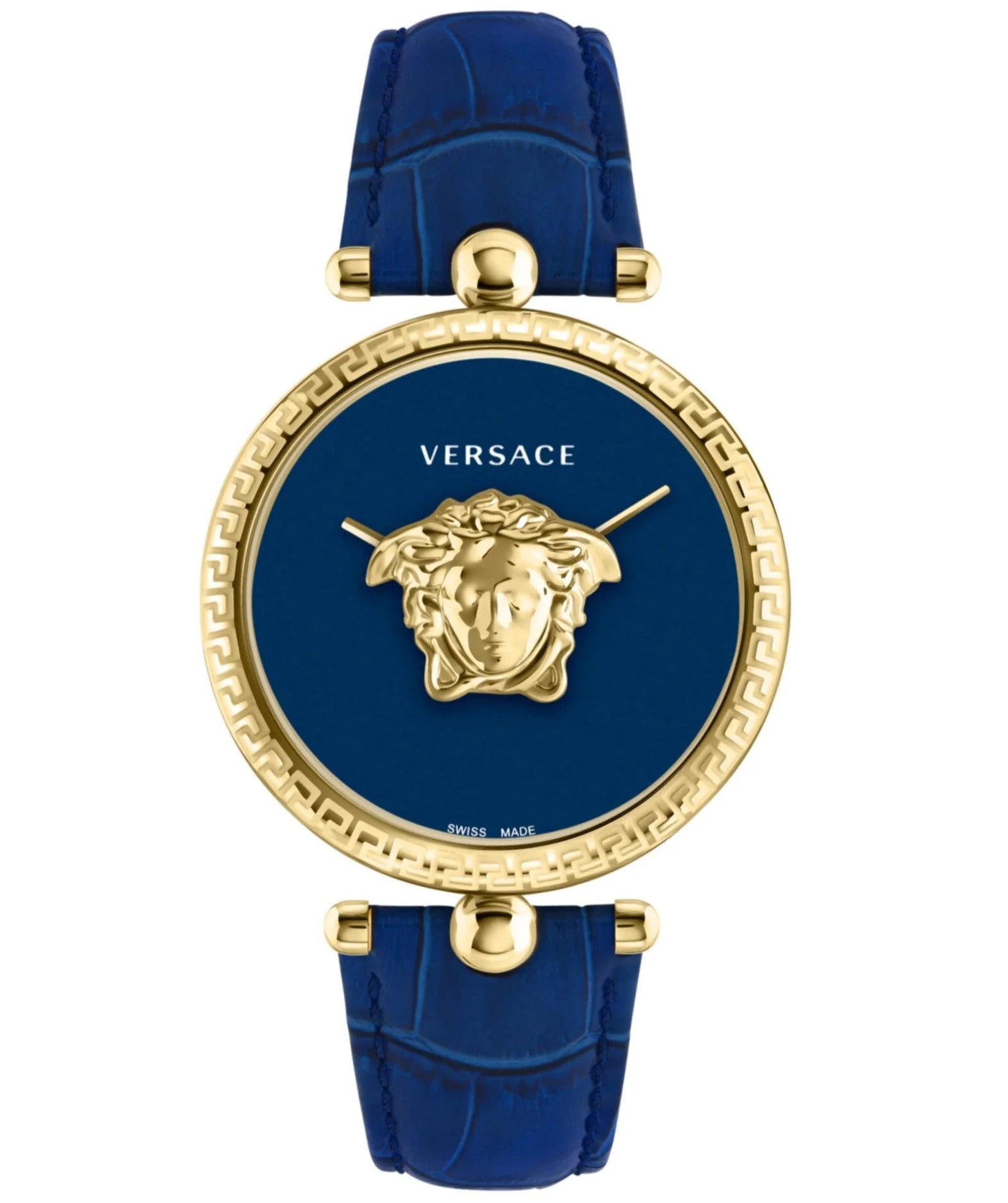 Luxury Quartz Watches with High-End MovementsVersace Ladies Watch Palazzo Empire 39mm Blue Gold VECO02922