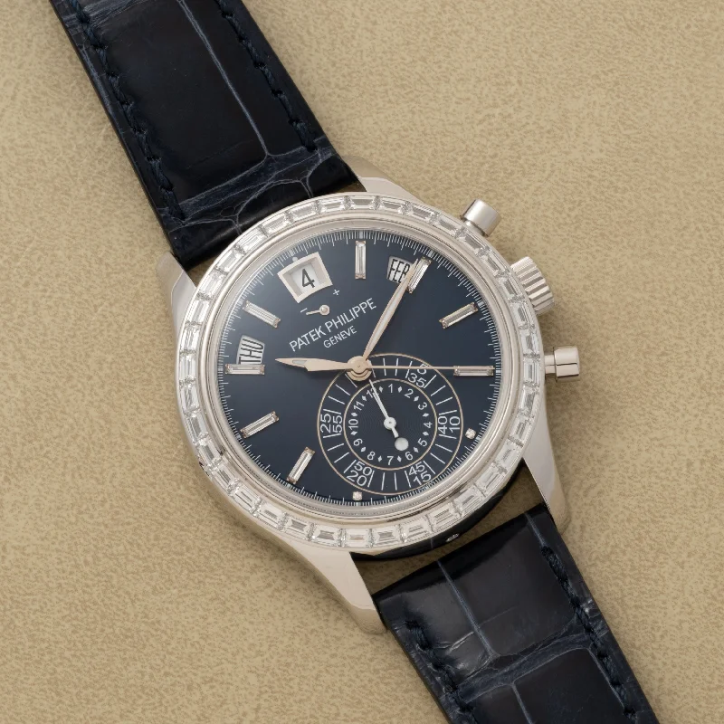 Alloy Cased Watches for Affordable QualityPatek Philippe Annual Calendar Chronograph Diamonds