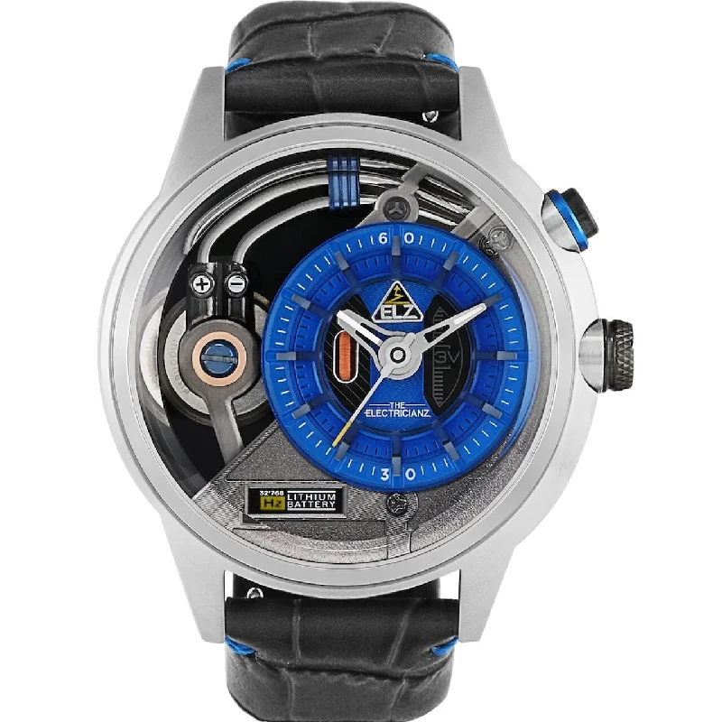 Watches with Backlight for Low-Light ConditionsElectricianz SteelZ The Stone Z Blue Mens Watch  ZZ-A3C/02