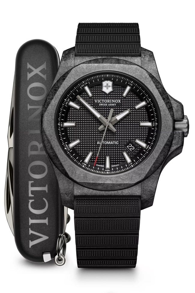 Watches with Temperature SensorVictorinox Men's Watch I.N.O.X. Carbon Mechanical Black 241866.1