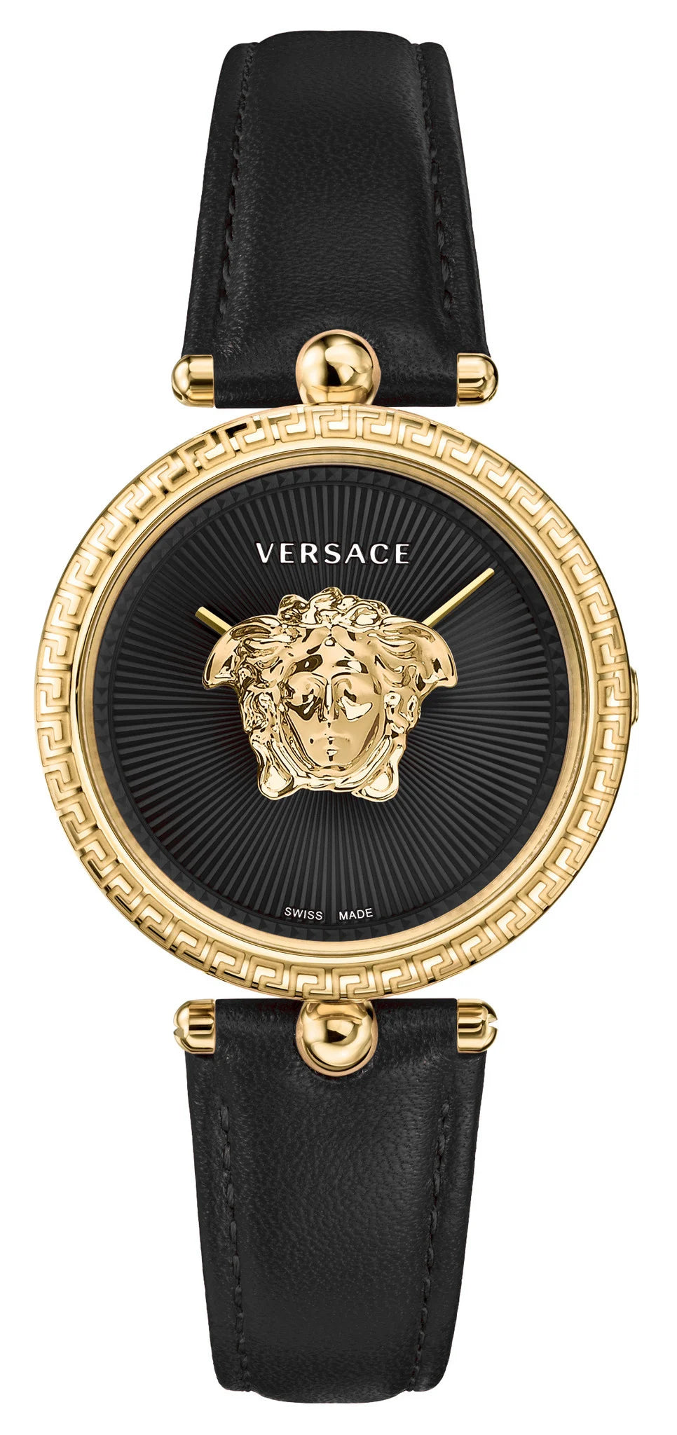 Watches with Rubber Straps for Comfort and DurabilityVersace Ladies Watch Palazzo Empire 34mm Black Gold VECQ01120