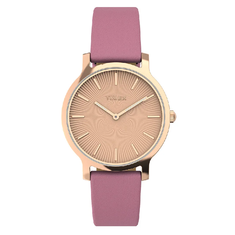 Luxury Quartz Watches with High-End MovementsTimex Transcend Ladies Rose Gold Watch TW2V66900