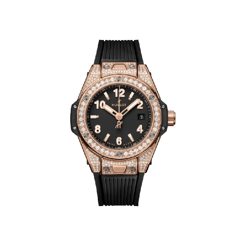 Watches with Rose Gold Plated Cases for a Feminine TouchBig Bang One Click King Gold Pavé