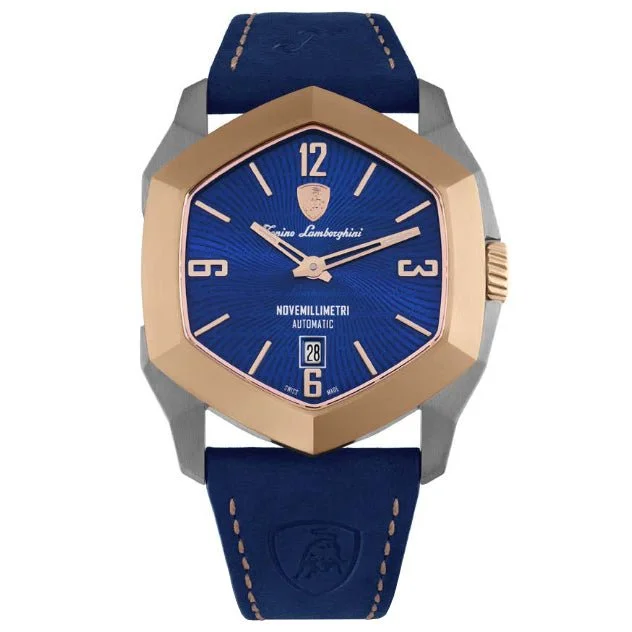 Stainless Steel Mesh Strap Watches for a Sleek LookTonino Lamborghini Men's Automatic Watch NOVEMILLIMETRI Blue TLF-T08-3