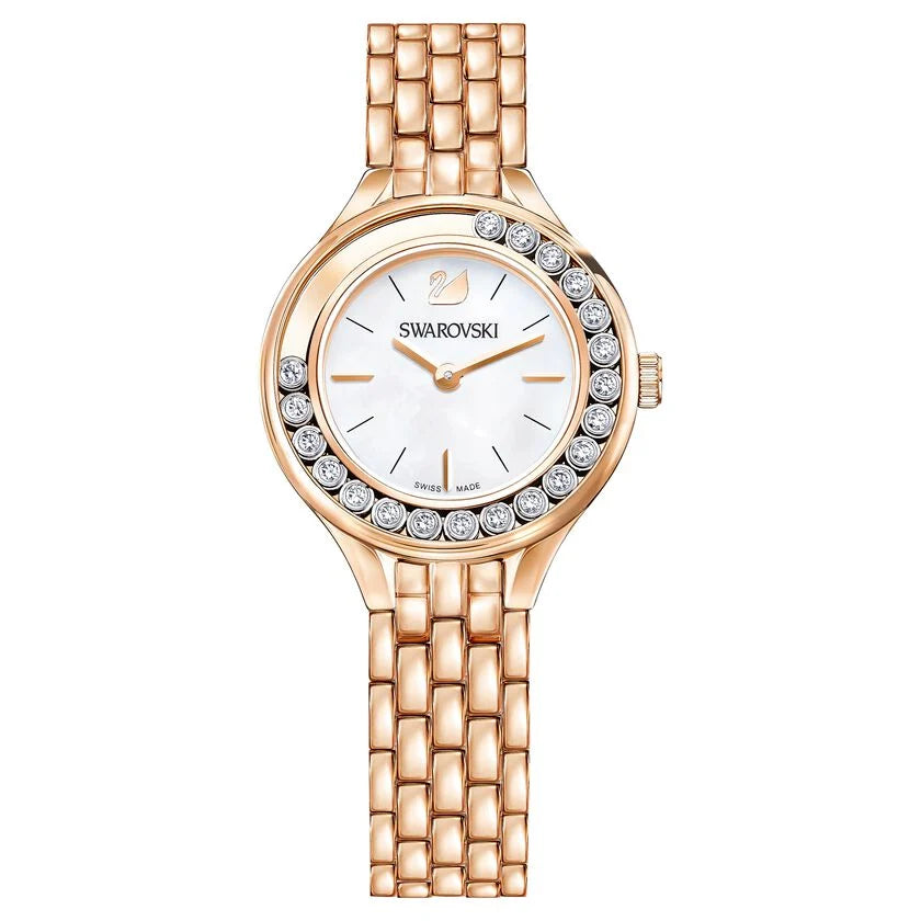 Watches with GMT FunctionSwarovski Lovely Crystals Mini Ladies Rose Gold White Watch 5261496