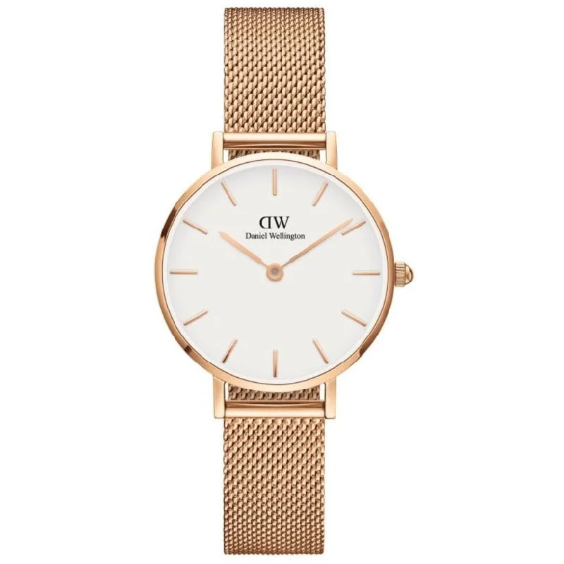 Watches with Silicone Straps for a Soft FeelDaniel Wellington Ladies Rose Gold Petite Melrose Watch DW00100219