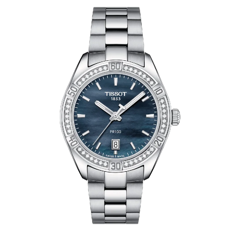 Men’s Dress Watches with Slim ProfilesTissot Pr 100 Lady Sport Chic T101.910.61.121.00