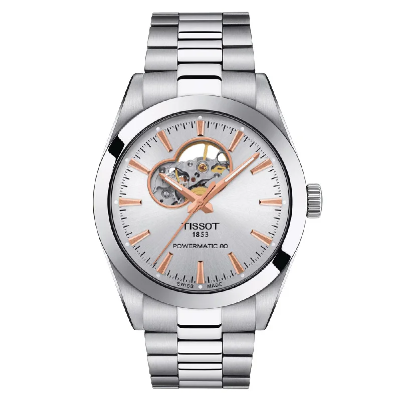 Watches with Stainless Steel PVD Coating for Scratch ResistanceReloj Tissot Powermatic Open Heart T1274071103101