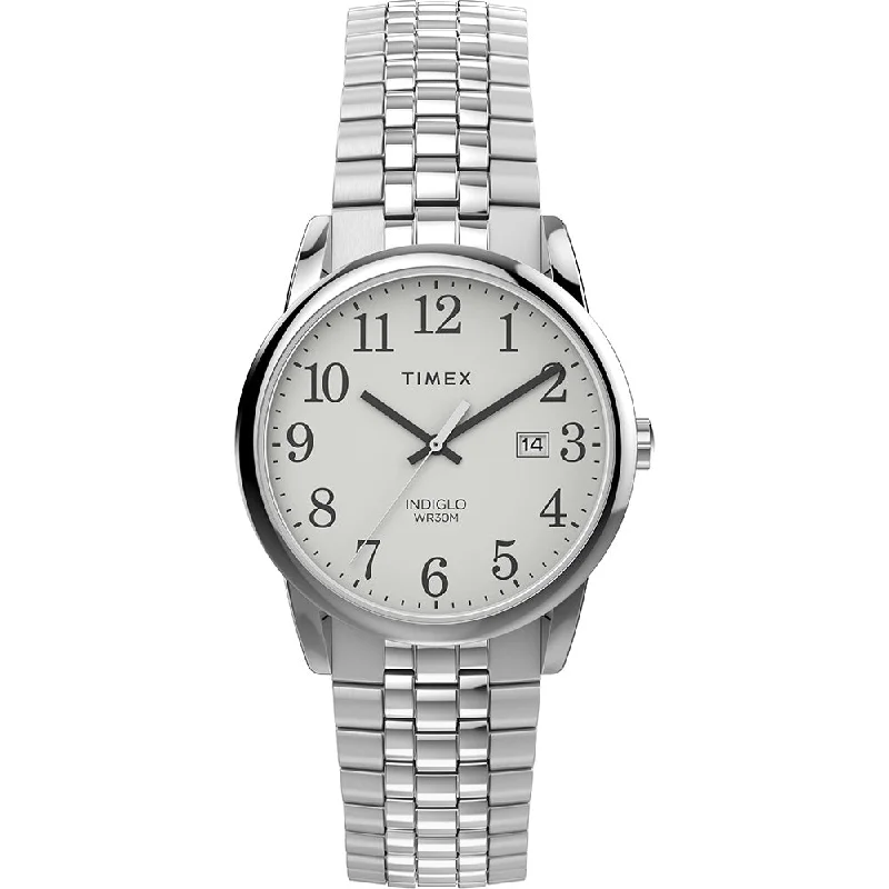 Watches with Two-Tone Cases for a Stylish AppearanceTimex Easy Reader Classic Men's White Watch TW2V40000