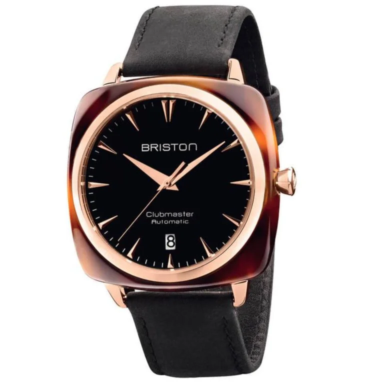 Retro-Inspired Quartz Watches for Retro LoversBriston Black Clubmaster Iconic Watch 19640.PRA.TI.1.LVCH