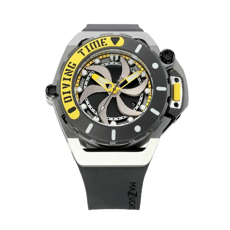 Men’s Dress Watches with Slim ProfilesMazzucato RIM Scuba Yellow SUB01-BK115