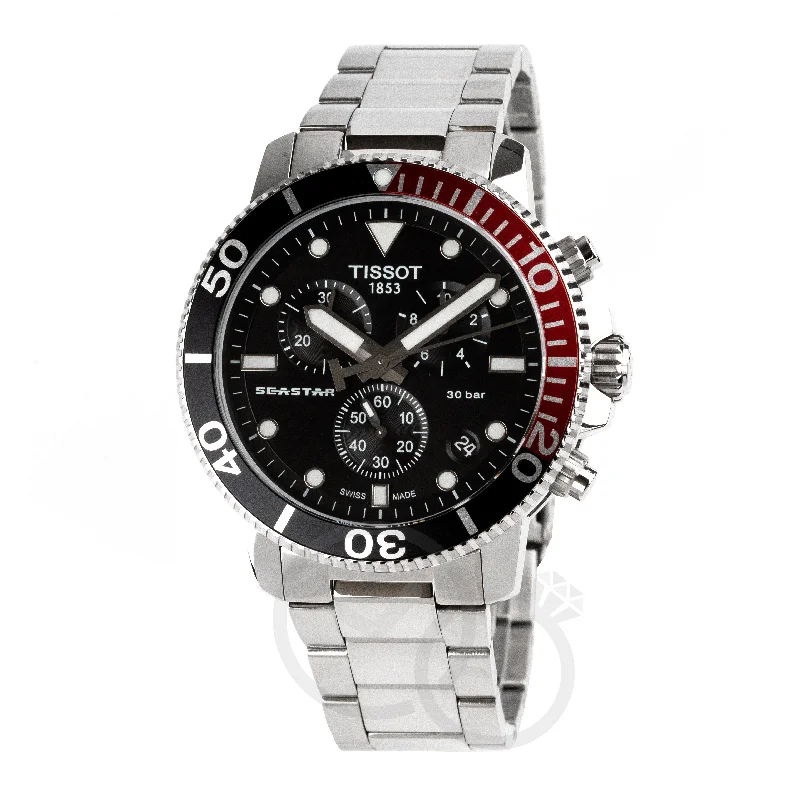 Titanium Cased Watches for Lightweight ComfortTissot Chronograph Watch SEASTAR 1000 T1204171105101