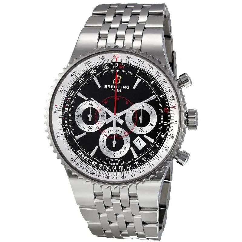 Watches with Skeletonized Hands for a Modern TwistBreitling Men's A2335121-BA93 Montbrillant Chronograph Automatic Stainless Steel Watch