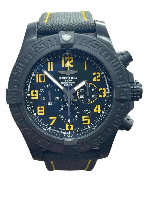 Waterproof Diving Watches with Rotating BezelBreitling  Avenger Hurricane limited edition XB0170 Black & Yellow Dial Automatic Men's Watch