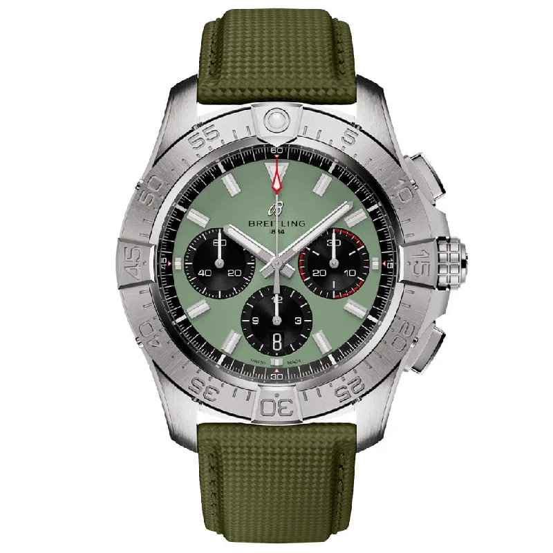 Watches with Matte Finish Cases for a Sophisticated LookAvenger B01 Chronograph 44 AB0147101L1X1