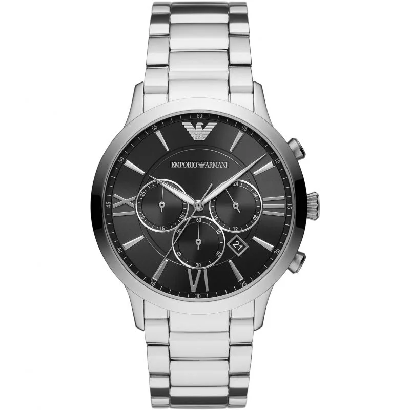 Watches with Skeletonized Hands for a Modern TwistEmporio Armani Men's Chronograph Watch Giovanni Black AR11208