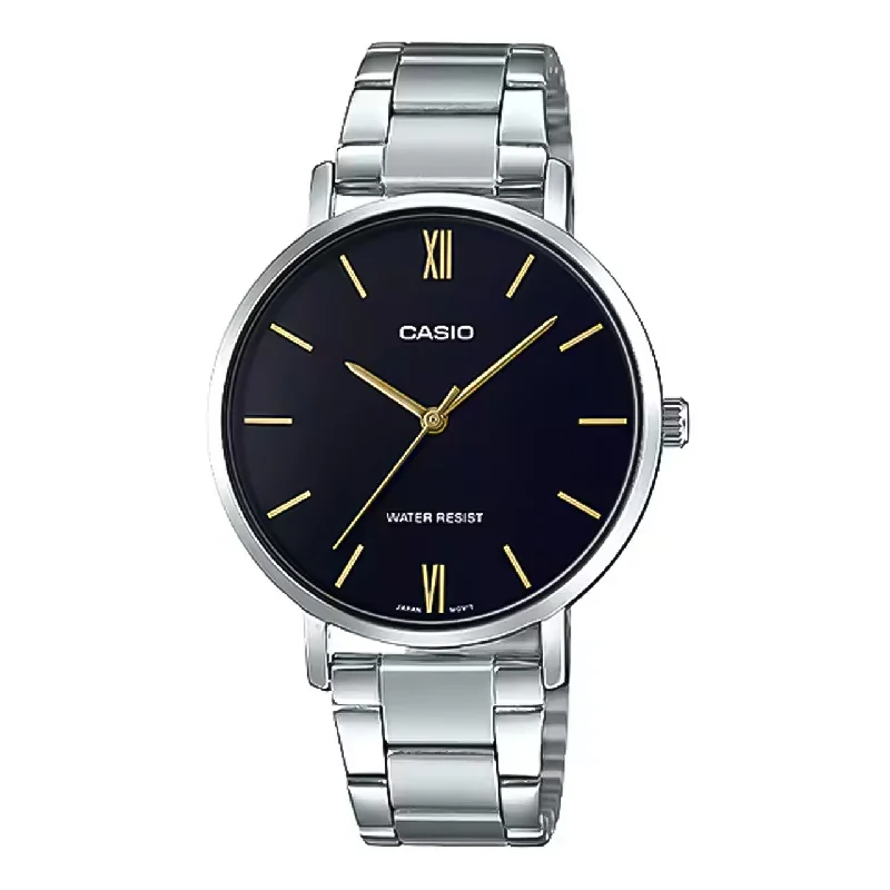 Casio Enticer Slim Black Dial Ladies Watch | LTP-VT01D-1BUDF