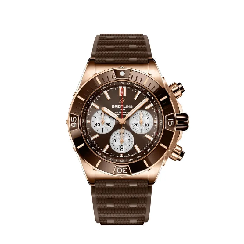 Designer Brand Watches with Unique Dial PatternsBreitling CHRONOMAT B01 CHRONOGRAPH 44 RB0136E31Q1S1