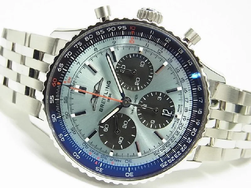 Solar-Powered Watches for Eco-Conscious UsersBREITLING Navitimer B01 Chrono 43 Ice blue Bracelet Specification Mens 178717721