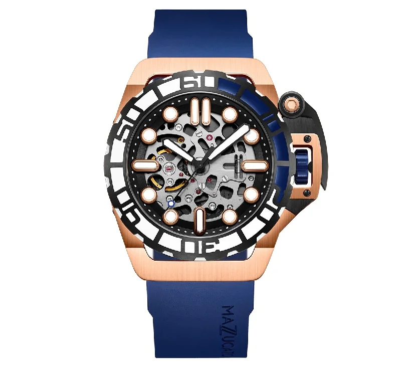 Men’s Watches with Date Display WindowMazzucato RIM SUB Men's Automatic Watch Blue SK2-RG