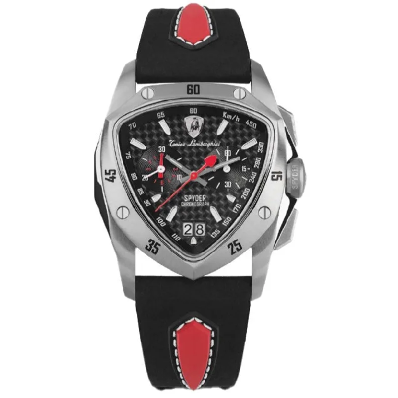 Watches with Dauphine-Style Hands for an Elegant LookTonino Lamborghini Men's Chronograph Watch New Spyder Red TLF-A13-1