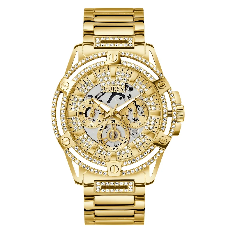 Watches with Engraved Dials for PersonalizationGuess GW0497G2 Men's King Champagne Watch