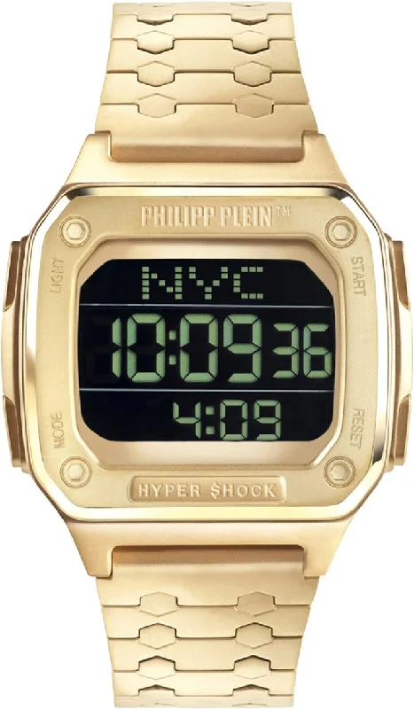 Watches with Multiple Time Zone DisplaysPhilipp Plein Watch Hyper Shock Gold PWHAA0621