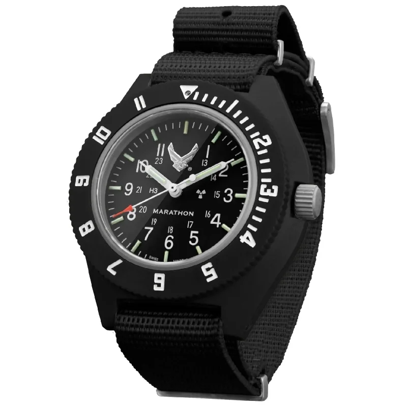 Alloy Cased Watches for Affordable QualityMarathon Official USAF™ Pilot's Navigator - 41mm US Air Force Marked Ballistic Nylon Black WW194001BK-USAF