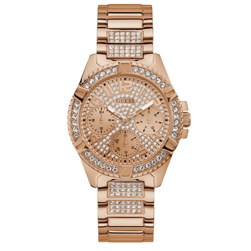 Watches with Backlight for Low-Light ConditionsGuess W1156L3 Ladies Frontier Rose Gold Watch