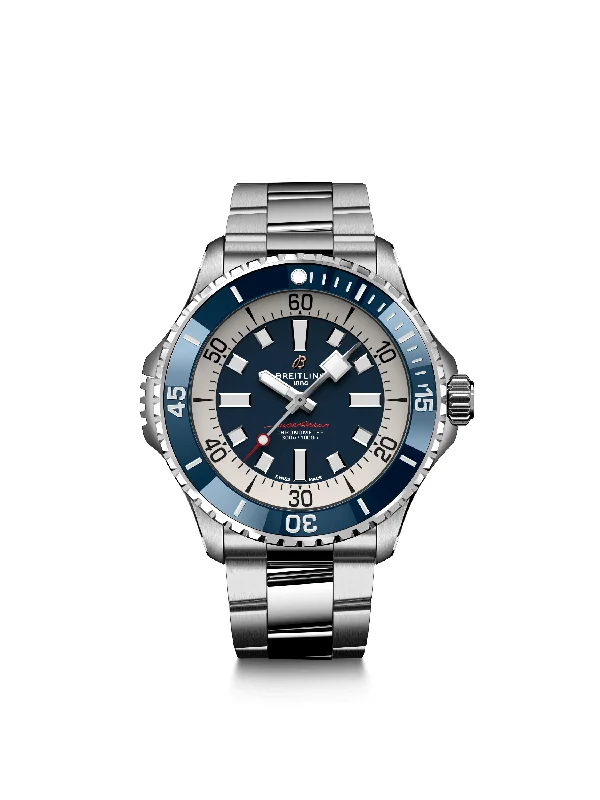 Wristwatches with Second Time Zone FeatureBreitling Superocean Automatic 46 A17378E71C1A1