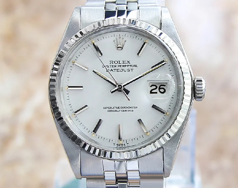 Chronograph Watches for Sports EnthusiastsRolex 1601 Datejust Men's 1974 Rare Mint Quality Vintage Watch