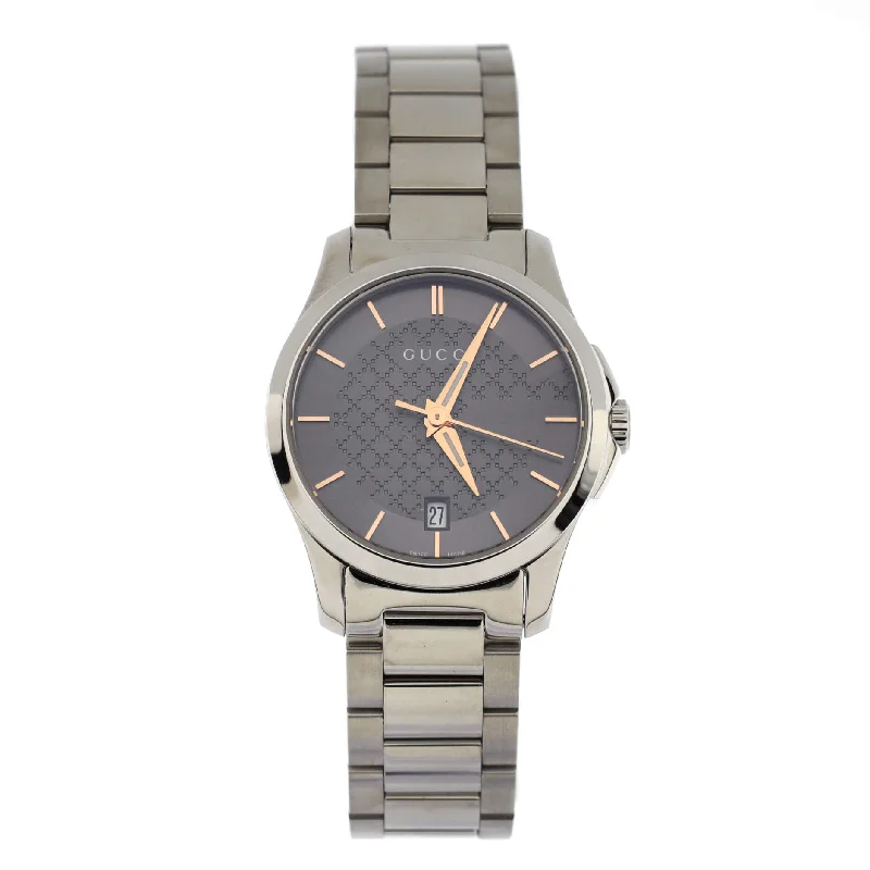 Watches with Dauphine-Style Hands for an Elegant LookG-Timeless Quartz Watch Stainless Steel 27