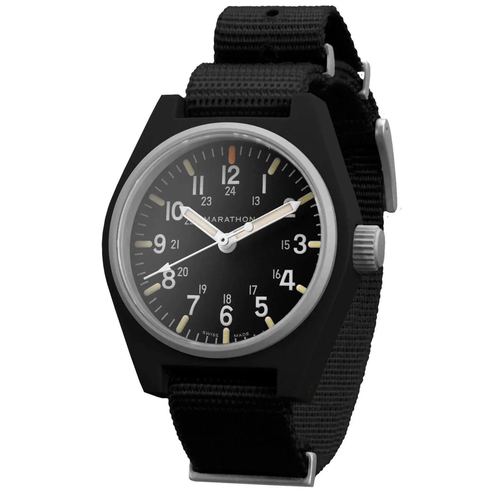 Budget-Friendly Quartz Watches for StudentsMarathon General Purpose Quartz with MaraGlo (GPQ) - 34mm No Government Markings Black WW194009-BK-NGM