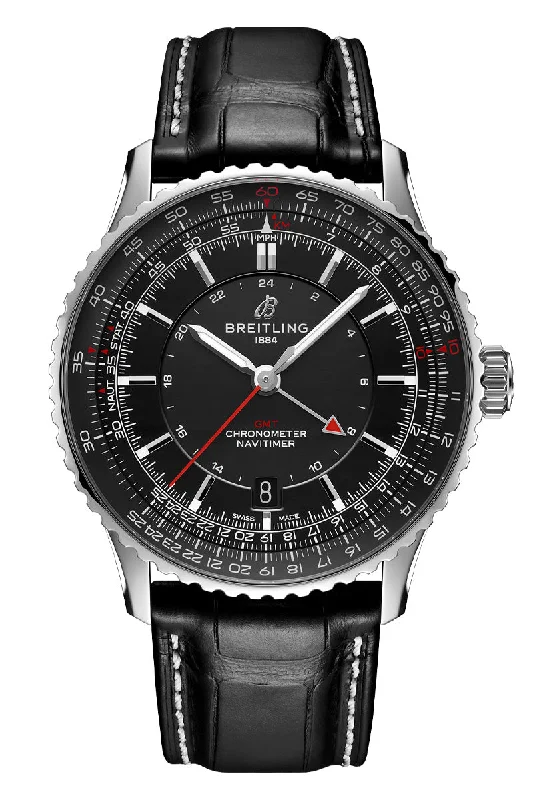 Wristwatches with Second Time Zone FeatureBreitling Navitimer Automatic GMT 41 A32310251B1P1