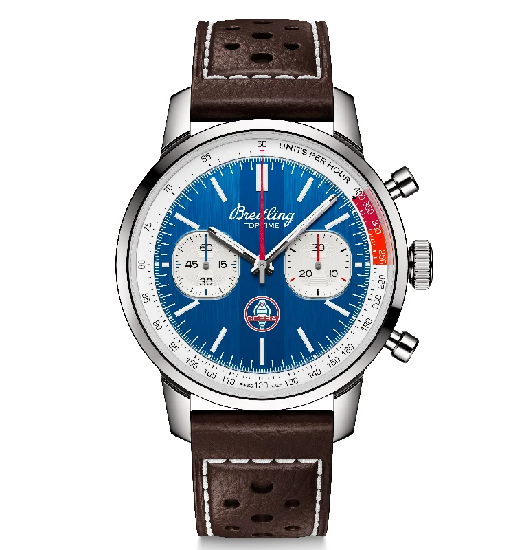 Limited Edition Watches for Exclusive CollectorsBreitling Top Time B01 Shelby Cobra 41mm Watch with Blue Dial