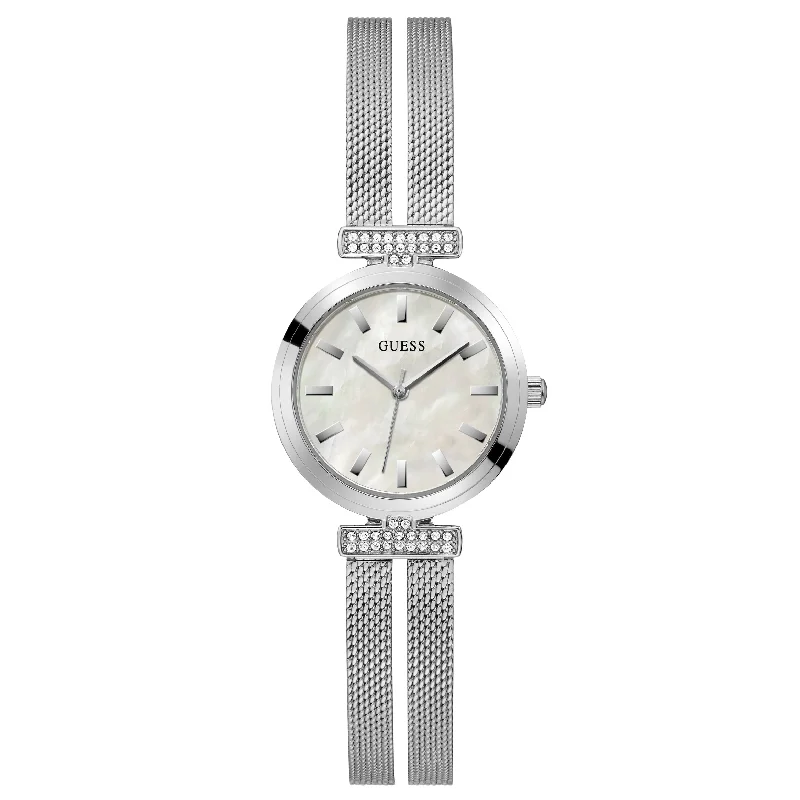 Watches with Matte Finish Cases for a Sophisticated LookGuess GW0471L1 Ladies Array Mother of Pearl Watch