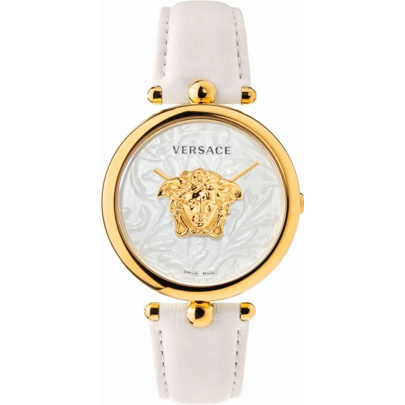 Stainless Steel Bracelet Watches for DurabilityVersace Palazzo Empire Barocco Ladies White Watch VECO01320