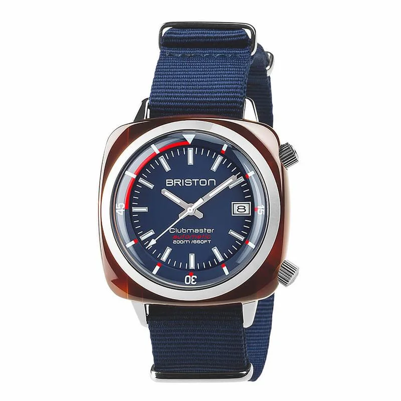 Watches with Rubber Straps for Comfort and DurabilityBriston Blue Clubmaster Diver Automatic Watch 17642.SA.TD.15.NNB