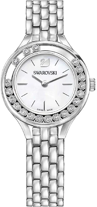 Analog-Digital Hybrid Watches for Dual FunctionalitySwarovski Lovely Crystals Mini Silver Ladies Watch 5242901