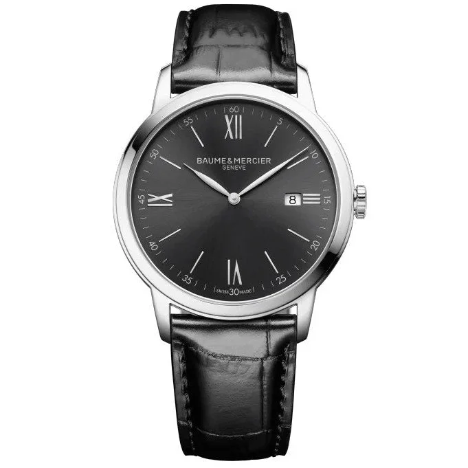 Watches with Multiple Time Zone DisplaysBaume & Mercier Men's Black Classima Watch 10416