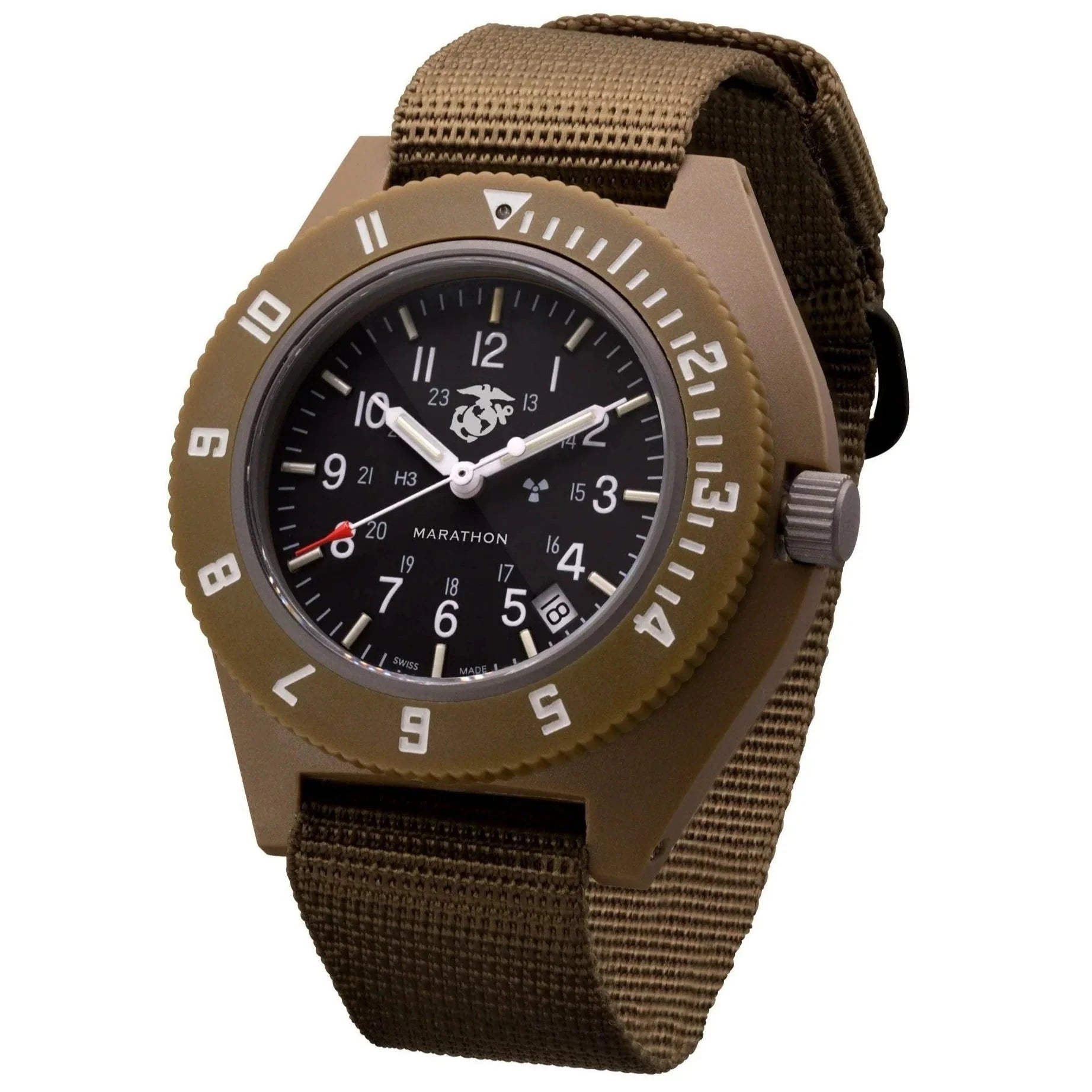 Minimalist Analog Watches for Everyday WearMarathon Pilot's Navigator with Date - 41mm USMC Desert Tan WW194013-S-DT-E