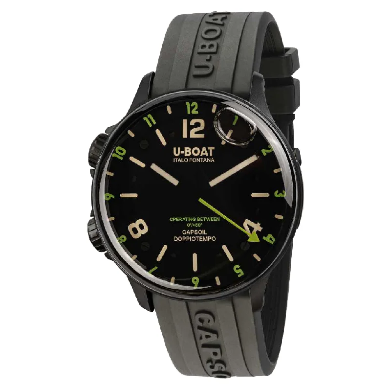 Dressy Watches for Evening EventsU-Boat Watch Capsoil Doppiotempo 45 DLC Green Rehaut 8840/B