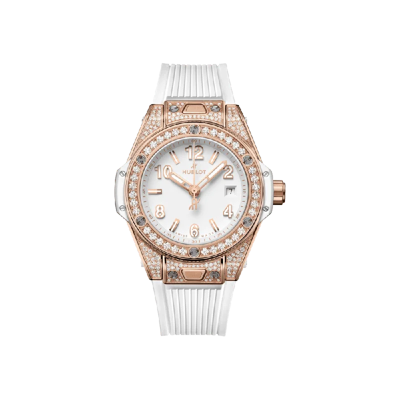 Watches with Sword-Style Hands for a Distinctive LookBig Bang One Click King Gold White Pavé