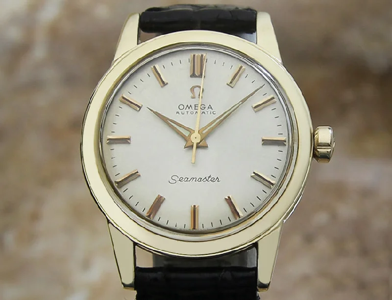 Watches with Heart Rate and Blood Pressure MonitorOmega Seamaster 14k Gold Vintage Watch